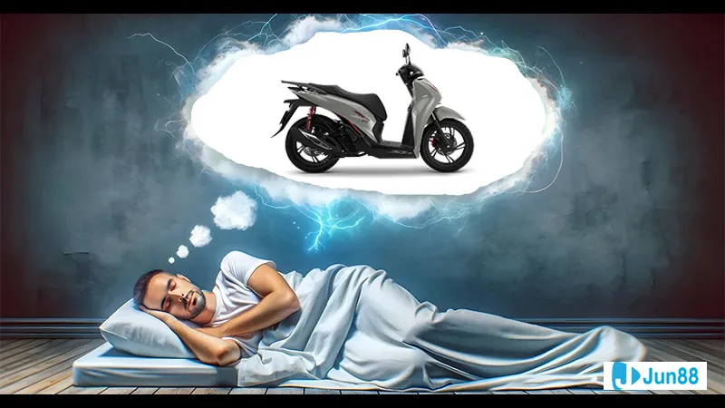 Xe máy đơn giản trên đường phố