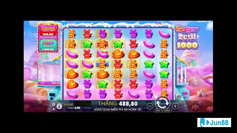 Trò chơi nổ hũ Sugar Rush hấp dẫn